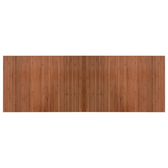 Vloerkleed Rechthoekig Bamboe 70 x 200 cm Bruin