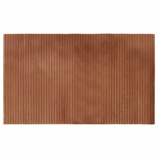 Vloerkleed Rechthoekig Bamboe 60 x 100 cm Bruin