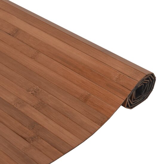 Vloerkleed Rechthoekig Bamboe 60 x 100 cm Bruin