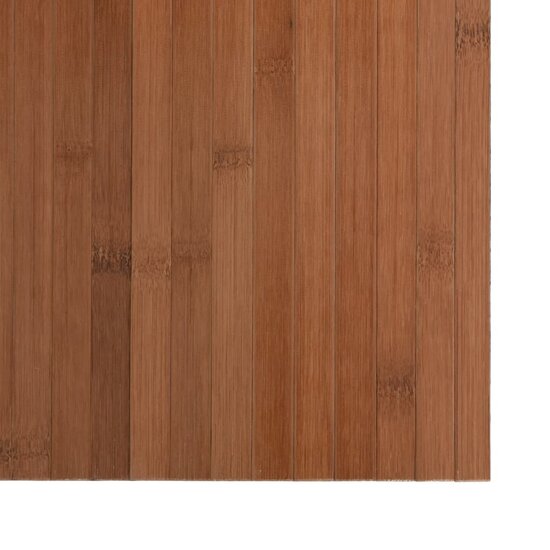 Vloerkleed Rechthoekig Bamboe 60 x 100 cm Bruin