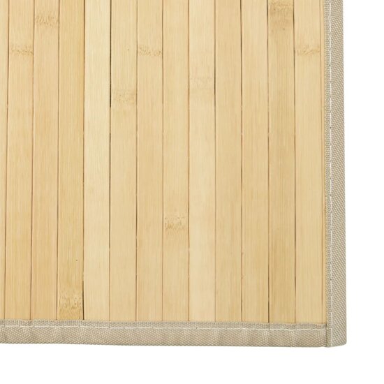 Vloerkleed Rechthoekig Bamboe 60 x 400 cm lichtnaturel