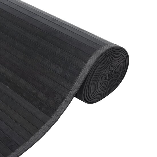 Vloerkleed Rechthoekig Bamboe 100 x 500 cm Grijs