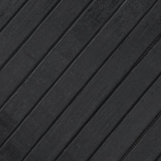Vloerkleed Rechthoekig Bamboe 100 x 500 cm Grijs