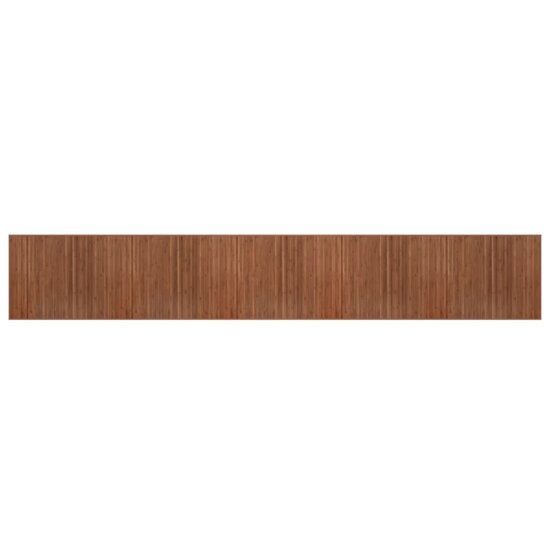 Vloerkleed Rechthoekig Bamboe 80 x 500 cm Bruin