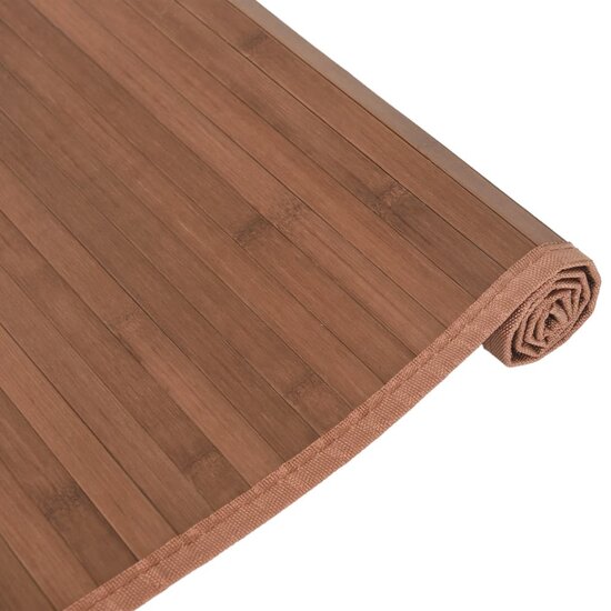 Vloerkleed Rechthoekig Bamboe 80 x 500 cm Bruin