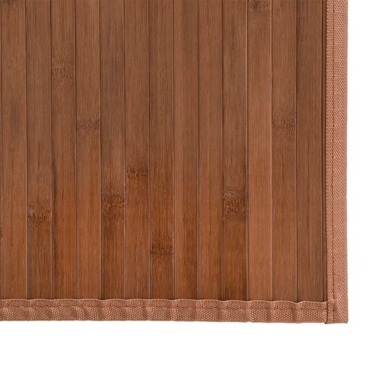 Vloerkleed Rechthoekig Bamboe 80 x 500 cm Bruin