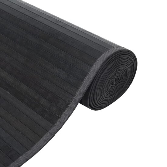 Vloerkleed Rechthoekig Bamboe 100 x 1000 cm Grijs