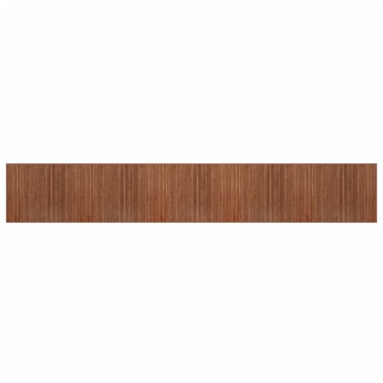 Vloerkleed Rechthoekig Bamboe 80 x 1000 cm Bruin