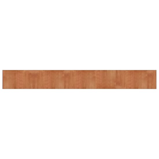 Vloerkleed Rechthoekig Bamboe 60 x 500 cm Bruin