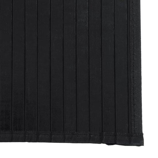 Vloerkleed Rechthoekig Bamboe 70 x 1000 cm Zwart