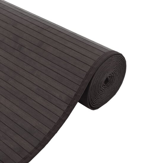 Vloerkleed Rechthoekig Bamboe 60 x 1000 cm Donkerbruin
