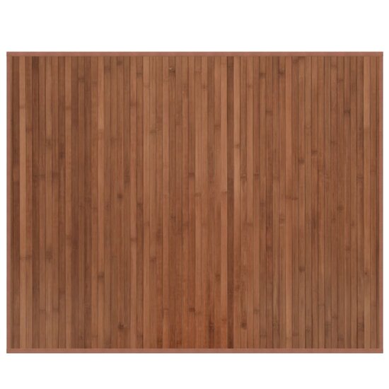 Vloerkleed rechthoekig 80x100 cm bamboe bruin