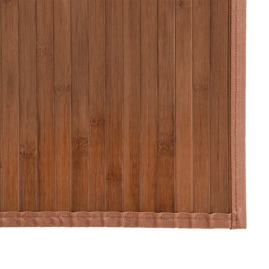 Vloerkleed rechthoekig 80x100 cm bamboe bruin