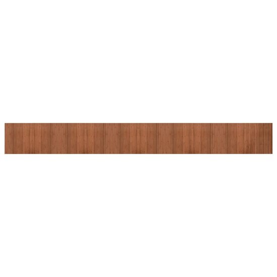 Vloerkleed rechthoekig 60x500 cm bamboe bruin