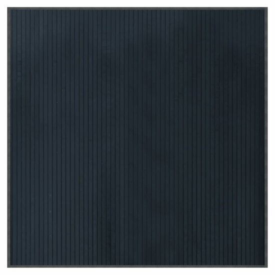 Vloerkleed vierkant 100x100 cm bamboe grijs