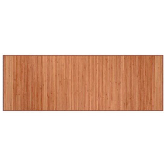 Vloerkleed rechthoekig 70x200 cm bamboe bruin