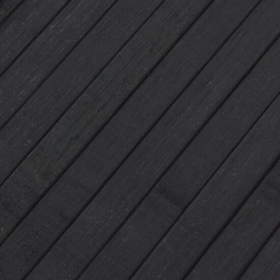 Vloerkleed Rechthoekig Bamboe 80 x 400 cm Grijs