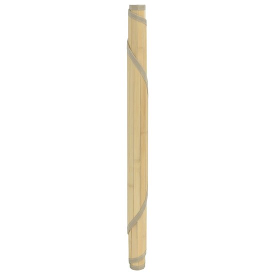 Vloerkleed Rond Bamboe lichtnaturel