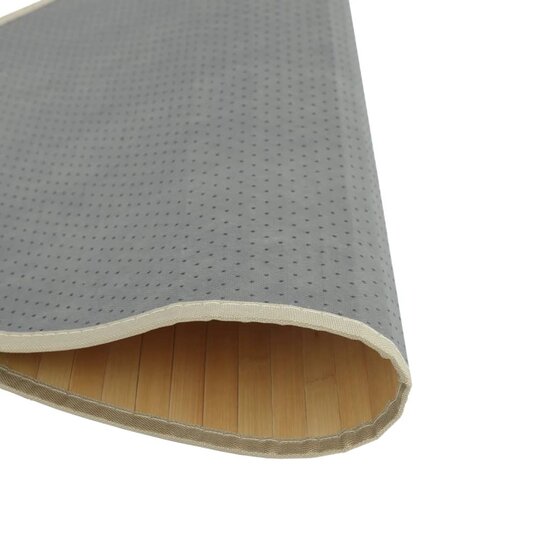 Vloerkleed Rond Bamboe lichtnaturel