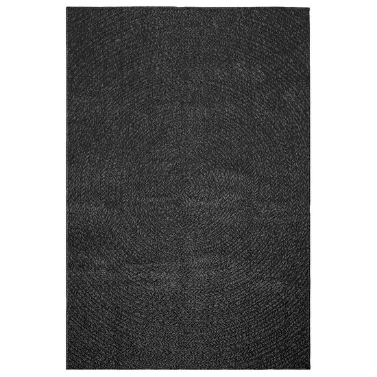 Vloerkleed Zizur Binnen En Buiten 140X200Cm Jute Look Antraciet 140 x 200 cm Rond