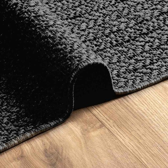 Vloerkleed Zizur Binnen En Buiten 160X230Cm Jute Look Antraciet 160 x 230 cm Rechthoekig