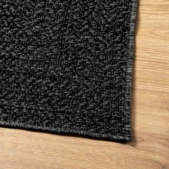 Vloerkleed Zizur Binnen En Buiten 120X170Cm Jute Look Antraciet 120 x 170 cm Rechthoekig