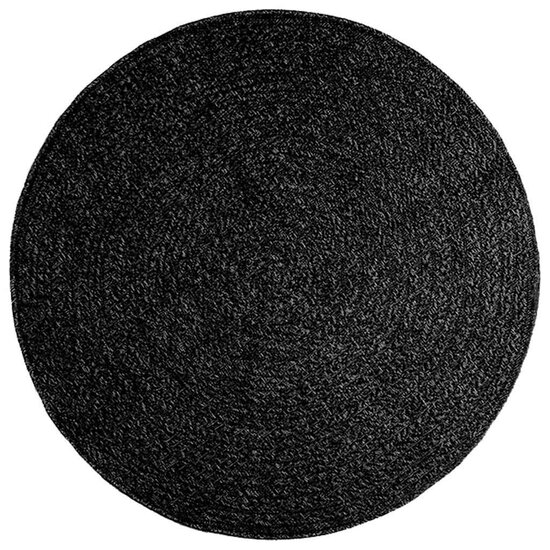 Vloerkleed Zizur Binnen En Buiten Jute Look Antraciet &Oslash; 120 cm Rond