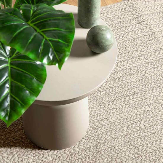 Vloerkleed Zizur Room Binnen En Buiten Jute Look Cr&egrave;me 120 x 170 cm Rechthoekig