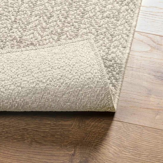 Vloerkleed Zizur Room Binnen En Buiten Jute Look Cr&egrave;me 120 x 170 cm Rechthoekig