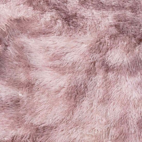 Hoogpolig Vloerkleed Navarra Polyester Stoffig Roze Dusty Pink 240 x 240 cm Rond