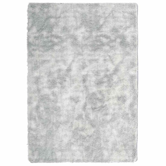 Hoogpolig Vloerkleed Navarra Polyester Lichtgrijs 200 x 290 cm Rechthoekig