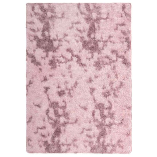 Hoogpolig Vloerkleed Navarra Polyester Stoffig Roze Dusty Pink 120 x 170 cm Rechthoekig
