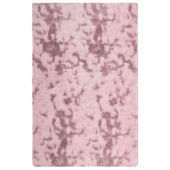 Hoogpolig Vloerkleed Navarra Polyester Stoffig Roze Dusty Pink 130 x 200 cm Rechthoekig