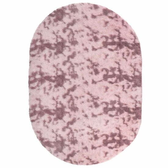 Hoogpolig vloerkleed NAVARRA 300x200 cm polyester stoffig roze