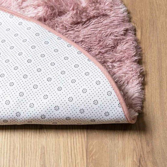 Hoogpolig vloerkleed NAVARRA 300x200 cm polyester stoffig roze