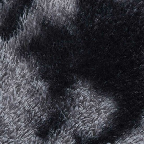 Hoogpolig vloerkleed NAVARRA 240x240 cm polyester donkergrijs