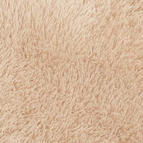Hoogpolig vloerkleed NAVARRA 80x150 cm polyester beige
