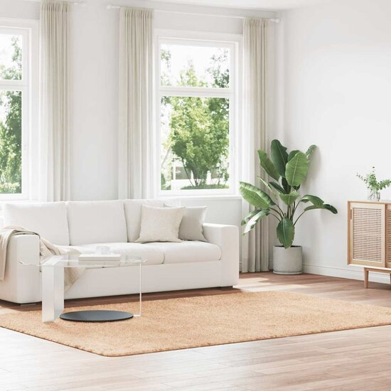 Hoogpolig vloerkleed NAVARRA 200x290 cm polyester beige