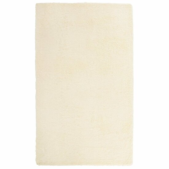 Hoogpolig vloerkleed NAVARRA 60x100 cm polyester cr&egrave;mekleurig