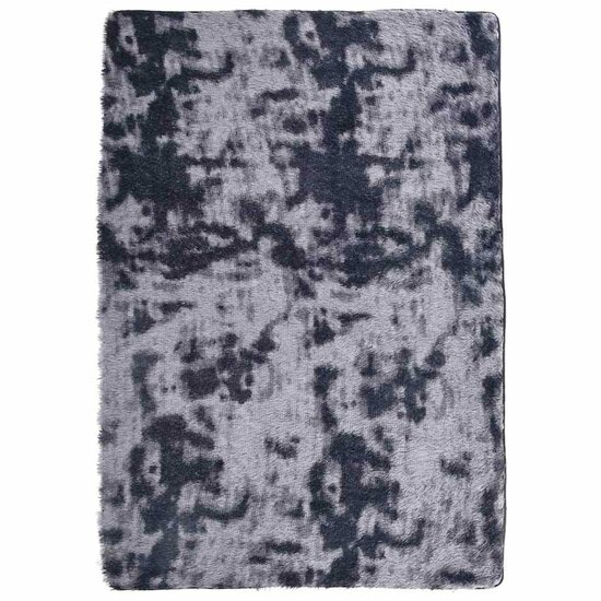 Hoogpolig vloerkleed NAVARRA 120x170 cm polyester donkergrijs