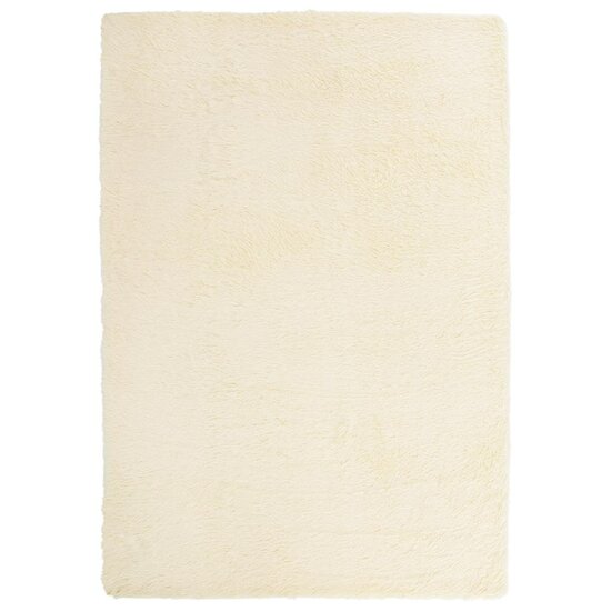 Hoogpolig vloerkleed NAVARRA 160x230 cm polyester cr&egrave;mekleurig