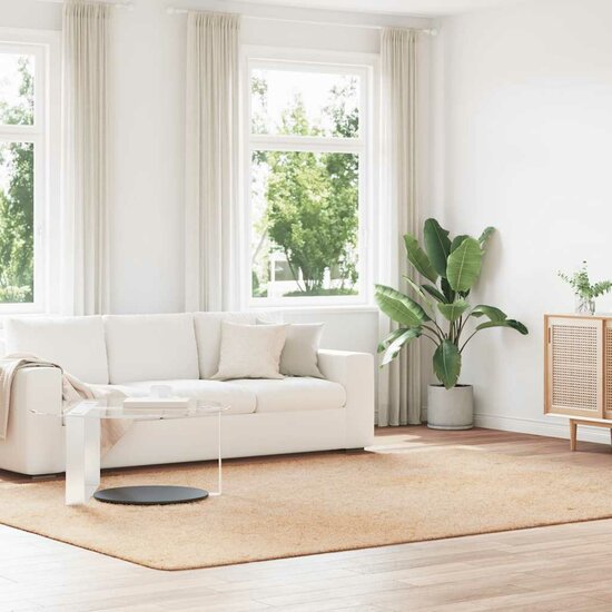 Hoogpolig vloerkleed NAVARRA 240x340 cm polyester beige