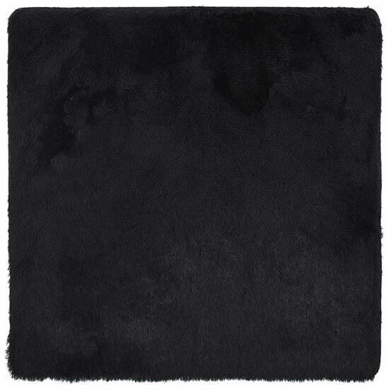 Hoogpolig vloerkleed NAVARRA 160x160 cm polyester zwart