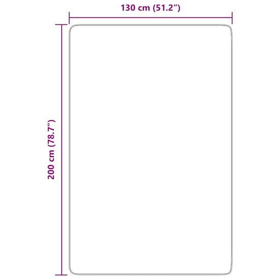 Hoogpolig vloerkleed NAVARRA 130x200 cm polyester zwart