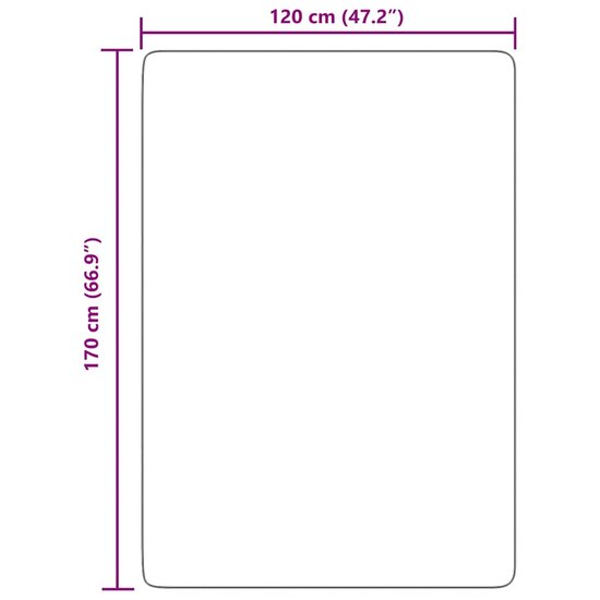 Hoogpolig vloerkleed NAVARRA 120x170 cm polyester lichtgrijs
