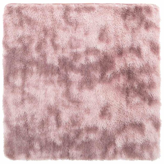Hoogpolig Vloerkleed Navarra Polyester Stoffig Roze Dusty Pink 240 x 240 cm Vierkant