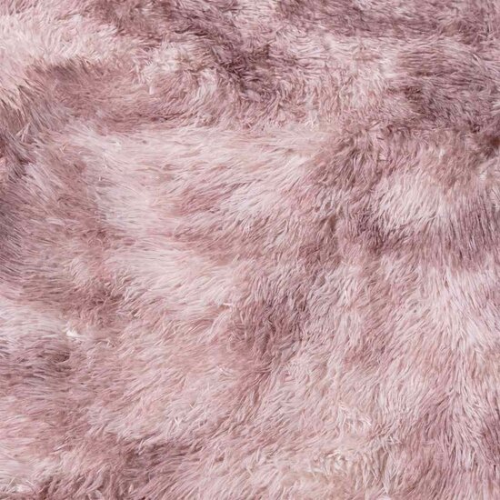 Hoogpolig Vloerkleed Navarra Polyester Stoffig Roze Dusty Pink 240 x 240 cm Vierkant