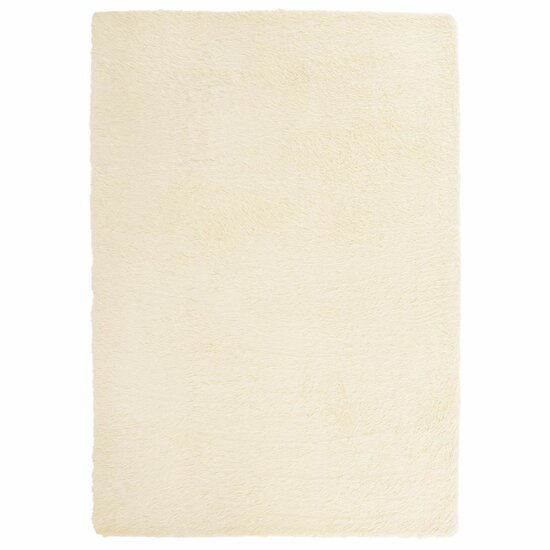 Hoogpolig Vloerkleed Navarra Polyester Kleurig Cr&egrave;me 120 x 170 cm Rechthoekig