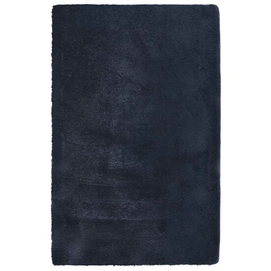 Hoogpolig Vloerkleed Navarra Polyester Marineblauw 130 x 200 cm Rechthoekig