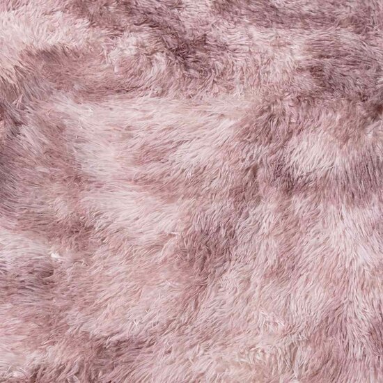 Hoogpolig Vloerkleed Navarra Polyester Stoffig Roze Dusty Pink 60 x 100 cm Rechthoekig
